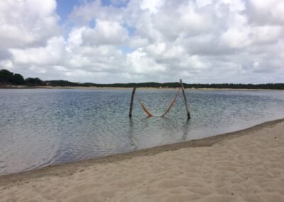 rede dentro de lagoa em Natal