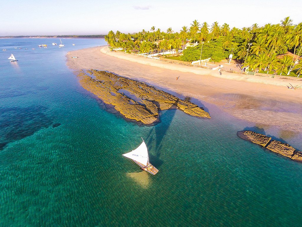 jangada em praia de Porto de Galinhas